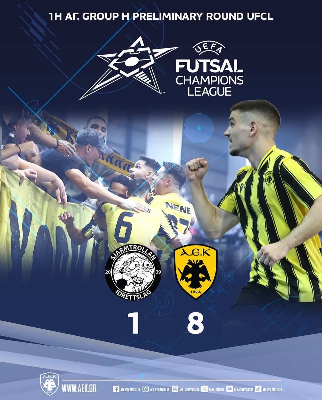 ΑΕΚάρα με τρέλα, υπόταξε την Starmjollan και κάνει πτήση στα αστέρια!