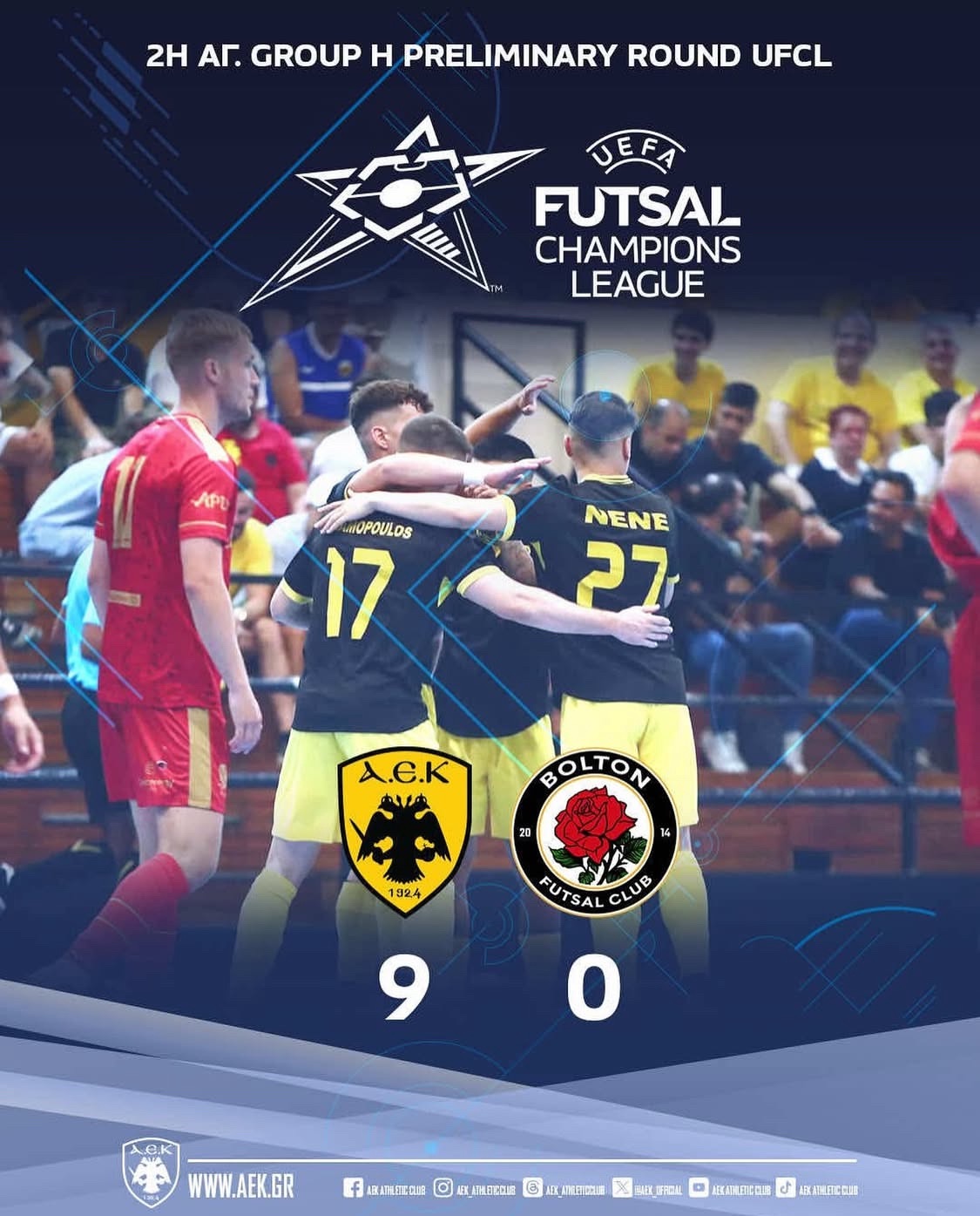 ΑΕΚάρα τρομοκρατεί τους πάντες: Πήρε άνετη νίκη με 9 τέρματα κόντρα στη Bolton!